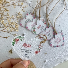 TAG PLANTÁVEL - PAPEL SEMENTE 6X5CM - CORAÇÃO - PERSONALIZADA na internet