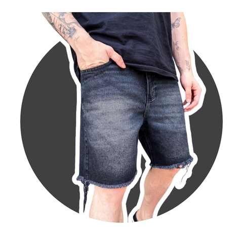 Bermuda Jean Mom Negra