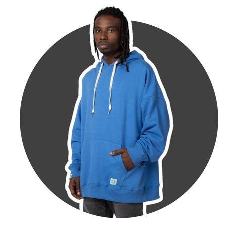 Hoodie Frisa Azul