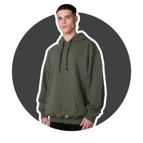 Hoodie Frisa Verde Militar