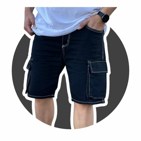 Bermuda Mom Cargo Hilo Blanco