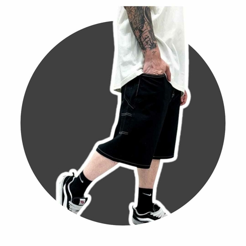 Bermuda Baggy Hilo Blanco