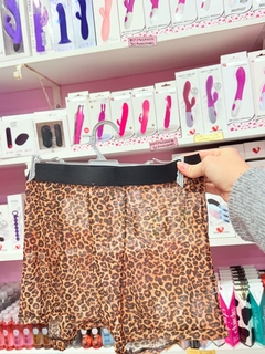 BOXER DE TUL ELASTIZADO - LEOPARDO en internet