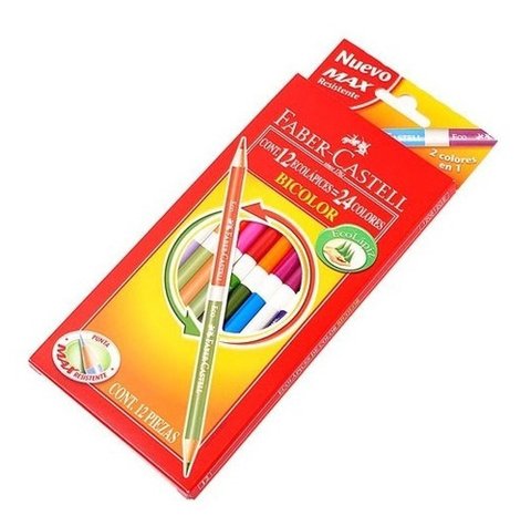 Lapiz de Color Faber Castell Bicolor x12