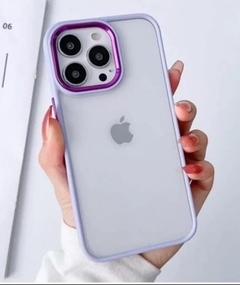 FUNDA IPHONE 15 PRO MAX BORDE CROMADO - tienda online