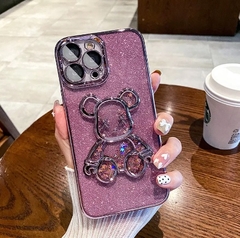 FUNDA IPHONE 15 PRO MAX GLITTER BEAR
