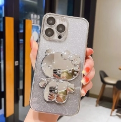 FUNDA IPHONE 15 KITTY GLITTER en internet