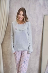 PIJAMA LARGO DAMA PANTALON EST. FLORCITAS (LE25367)