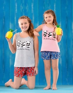 PIJAMA CORTO NENA PANDA (LE09955)