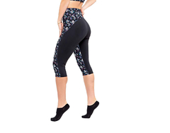 CALZA PESCADORA LIBERTY DE LYCRA ESTAMPADA FLORES (CS10106) - comprar online