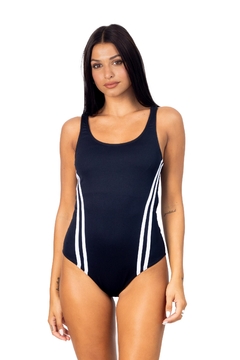 MALLA DEPORTIVA COMBINADA LINEAS BLANCAS (TO08950) - comprar online