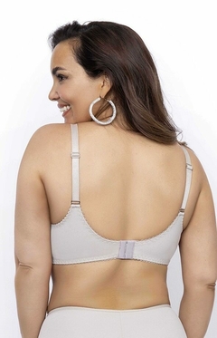 CORPIÑO REDUCTOR SIN ARO CON DETALLE EN PUNTILLA (PE00508) - Dame un Beso