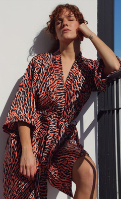 BATA DE TELA ESTAMPADA (MCBATOL) - tienda online