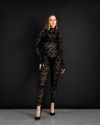 CATSUIT BACARA DE ENCAJE CON CIERRE TRASERO (FLCATBA)