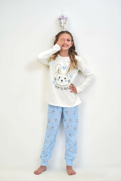PIJAMA LARGO NENA EST. CONEJITO (LE24901G)
