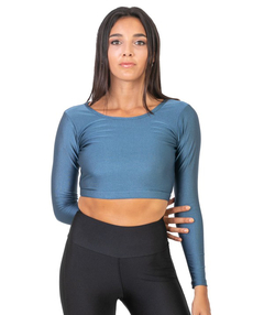 TOP DEPORTIVO BRILLANTE YOA BLUE DIAMOND MANGA LARGA (TO03842) - comprar online