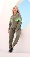 PANTALON ALGODON FRISADO CON TRIPLE BORDADO (BI65100)