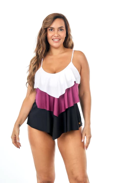 TB TANKINI SEMI ARMADA CON VOLADOS (MI04320) - comprar online