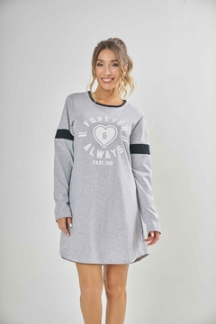 CAMISON DAMA ALGODON MANGAS LARGAS EST. FOREVER ALWAYS (LE25258) - comprar online