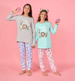 PIJAMA LARGO NENA EST. PERRITOS VARIOS (LE25951)
