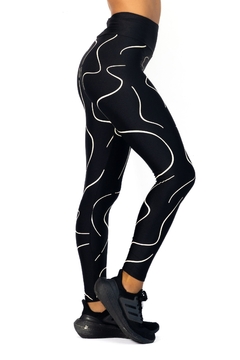 CALZA LYCRA BRILLANTE C/ ESTAMPA TIRAS (TO05130) - comprar online