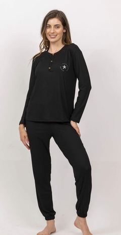 PIJAMA LARGO DAMA SPORT DE ALGODON (DO01495)