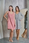 CAMISON MATERNAL CON MAÑANITA ESTAMAPADO (LE25251)