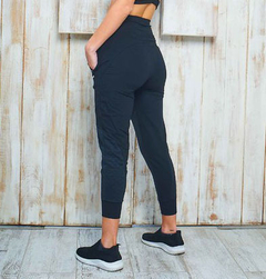 PANTALON BABUCHA ALGODON RUSTICO CON BROCHES METALICOS Y CIERRES (BI65066) - comprar online
