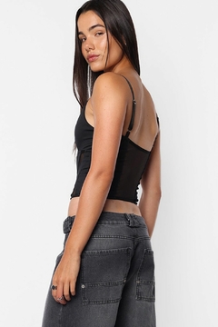 CORSET GHUST MICROFIBRA Y TUL C/ CHAPITA (TW00028) - comprar online