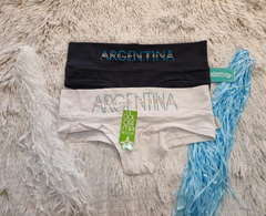 CULOTTE DE ALGODON Y LYCRA ARGENTICA C/CINTUR (DO02183)