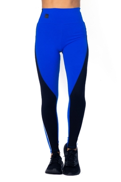 CALZA ELECTRIC BLUE COMBINADA CON RECORTES (TO05143)