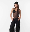 BODY DE MICROTUL CON CORPIÑO DE TUL (TW00195)
