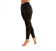 CALZA DE LYCRA CON RECORTE DE TUL TRANSPARENTE (AN0C223) - comprar online