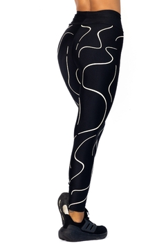 CALZA LYCRA BRILLANTE C/ ESTAMPA TIRAS (TO05130) en internet