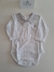 BODY ML VAINILLADO BLANCO CUELLO RAYADO GRIS - comprar online