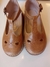 Guillerminas cuero beige picada