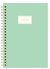 Cuaderno Decorline 29.7 bullet 80 hojas verde pastel