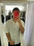 CAMISA M.CORTA OVER A RAYAS VERDE (3082) - comprar online