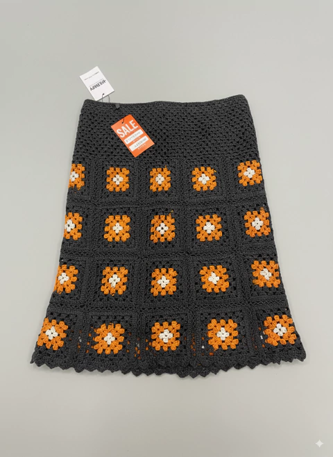 POLLERA CROCHET VINTAGE 70S - comprar online