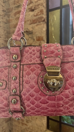 SHOULDERBAG Y2K GUESS ROSA CROCO - THERAPY RECYCLE AND EXORCISE