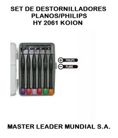 Set De Destornilladores Planos / Philips Hy2061