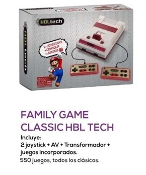 Nintendo Familia Computer Classic Mini color blanco y rojo
