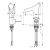 AXOR Starck V 12112000 Mezclador monomando de lavabo con caño de cristal - comprar online
