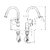 HANSGROHE Talis M52 14877000 Mezclador monomando de cocina con ducha extraíble - comprar online