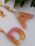 Llavero Inicial Dorado Rosa - tienda online