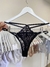 Panty less strappy black puntilla - comprar online