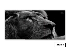 Tríptico simple Leones 16 - comprar online