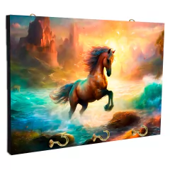 Portallaves de pared Caballos 17