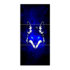 Tríptico simple Lobos 2