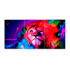 Tríptico simple Leones 2